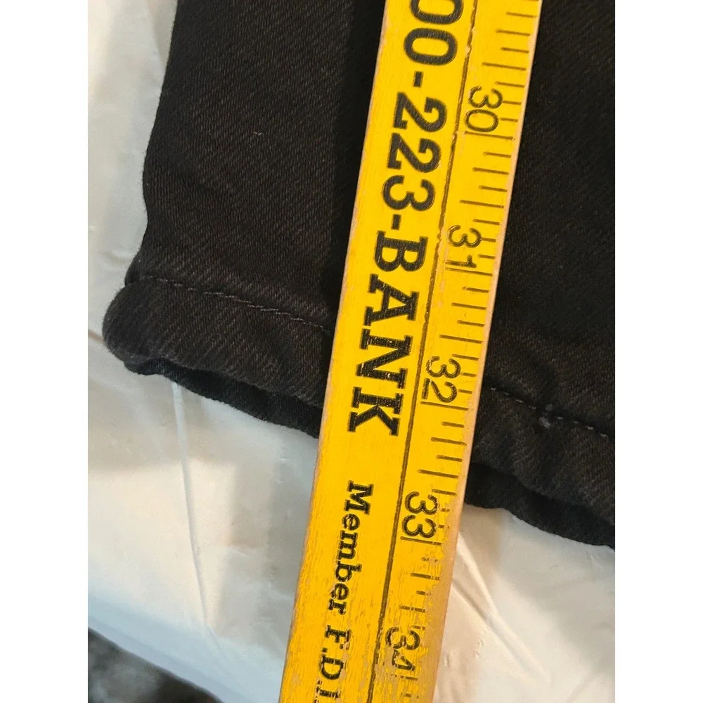 Wrangler‎ Authentics Mens Fleece Lined Jeans Black Straight Leg 34x32 10ZM2FLCB